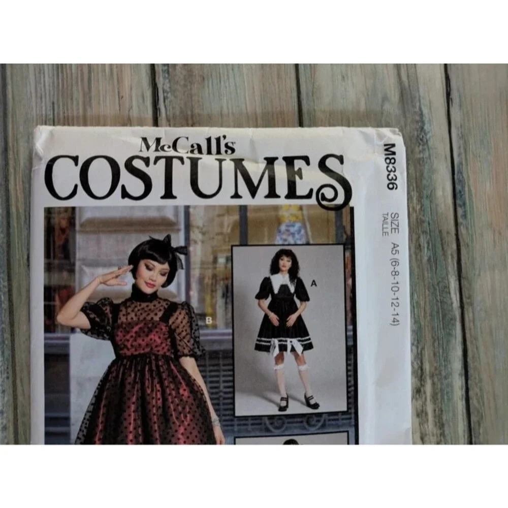 McCalls Costumes Sewing Pattern M8338 Victorian Steampunk Dress UC FF